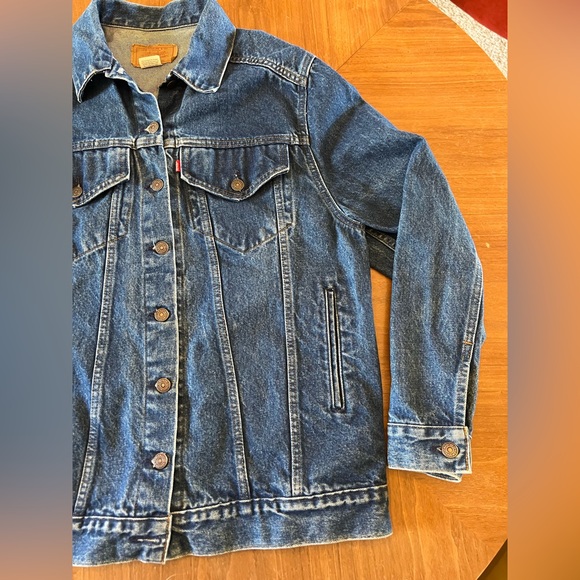 Vintage 80’s Levi’s Men's Denim Trucker Jacket Size Medium 77607-1207 - Picture 3 of 7